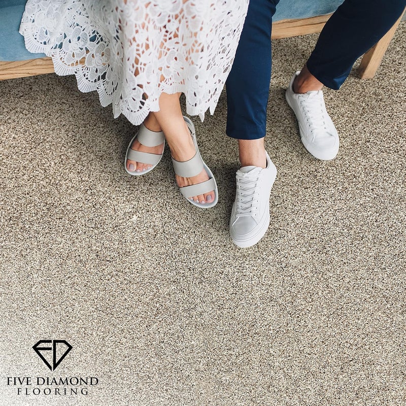 FIVE DIAMOND Eclipse Peel and Stick Carpet Tiles, Attached Cushion, Easy DIY Install, Soft Carpet, American Made, Seamless Appearance, Plush, Great for Area Rug (10 Tiles - 22.5 Square Feet, Northern Lights) - Image 5